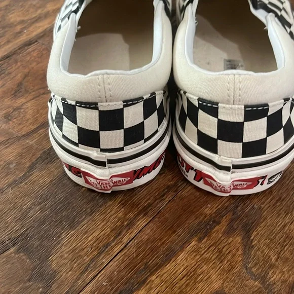 VANS Fast Times black and white checkered slip on - Picture 4 of 6